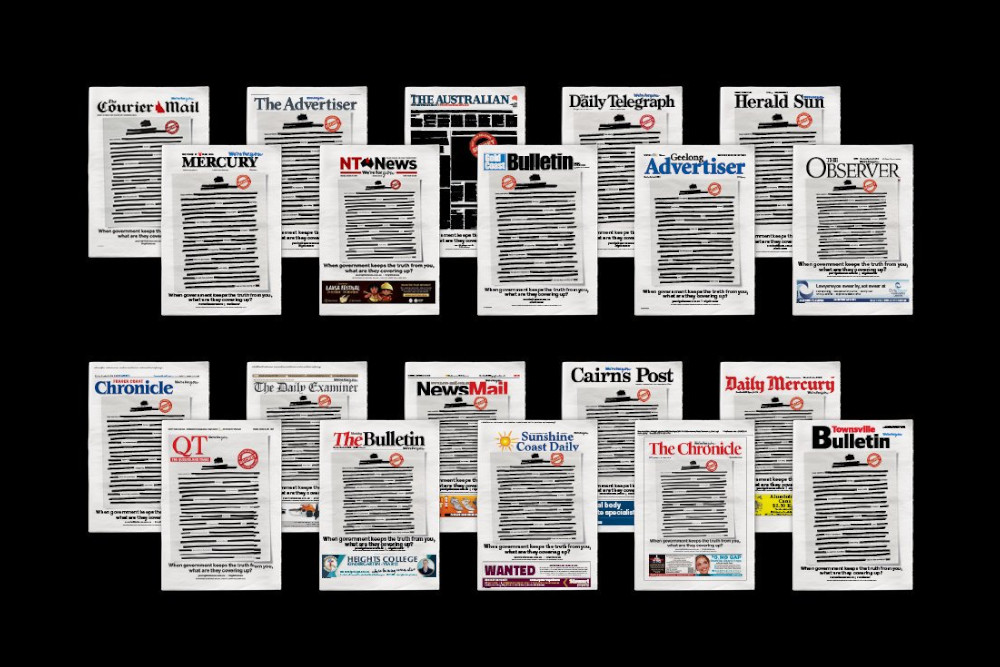 Capais dos principais jornais da Austrália